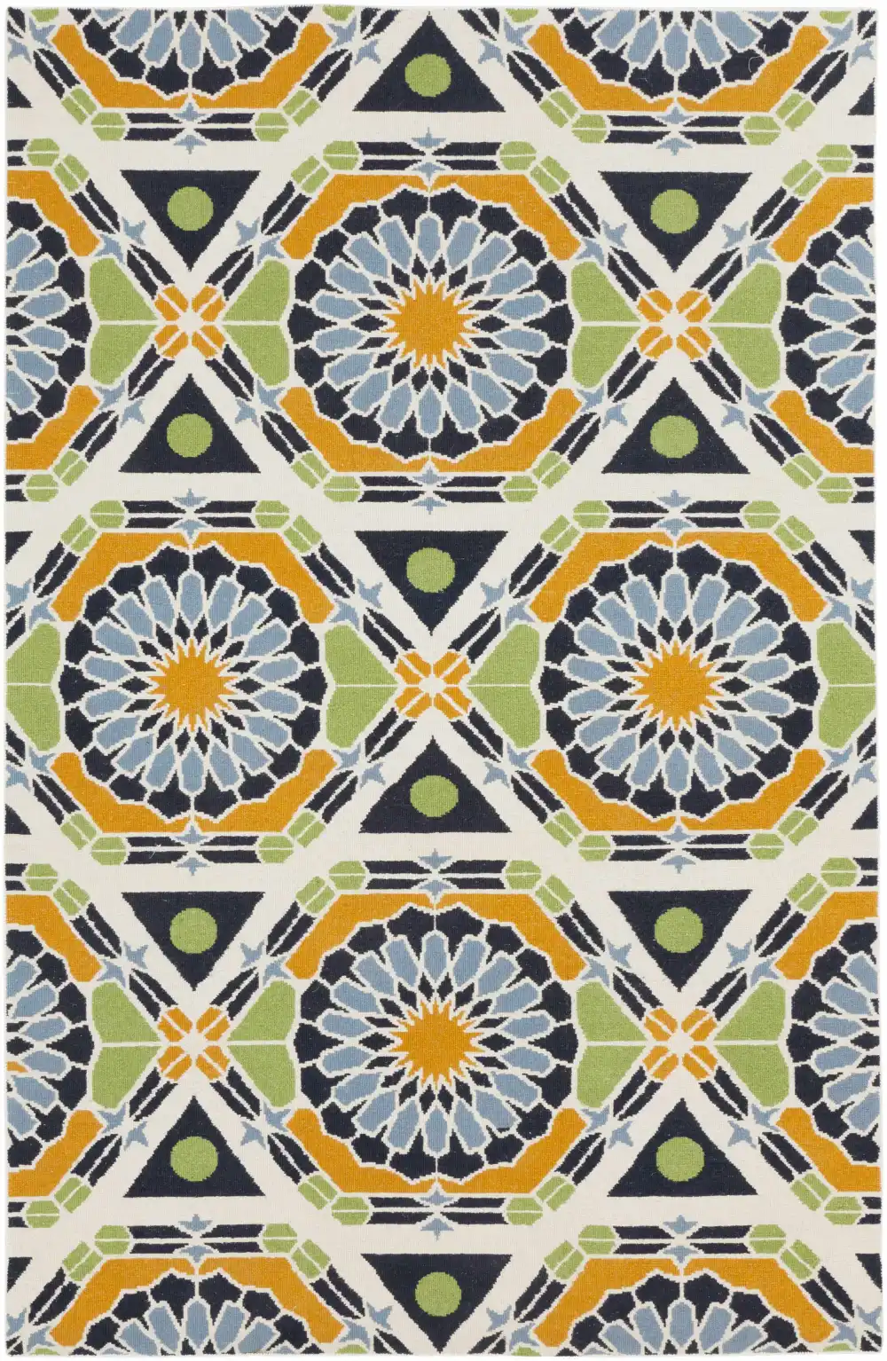 Patterned Contemporary Hand Knotted Wool Area Rug
