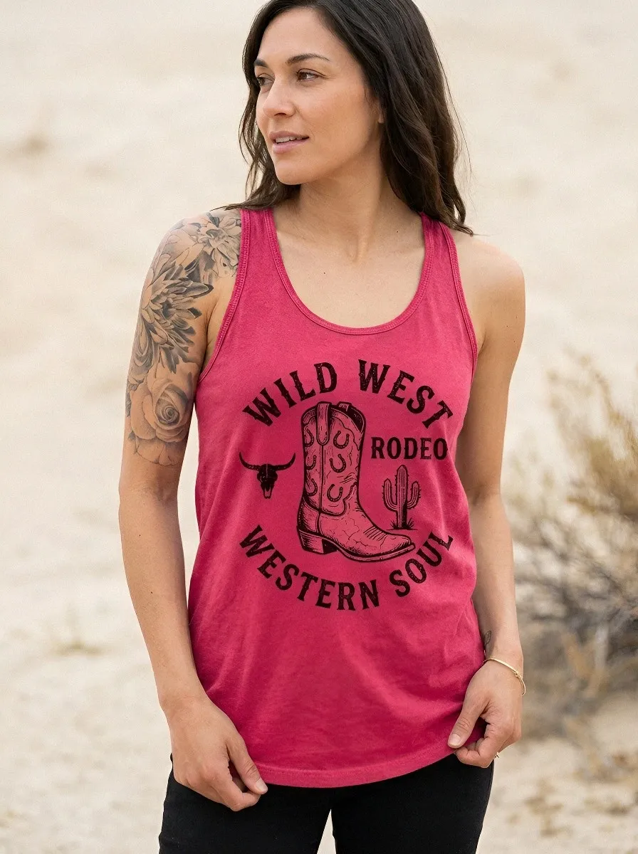 Wild West Rodeo Tank Top Casual