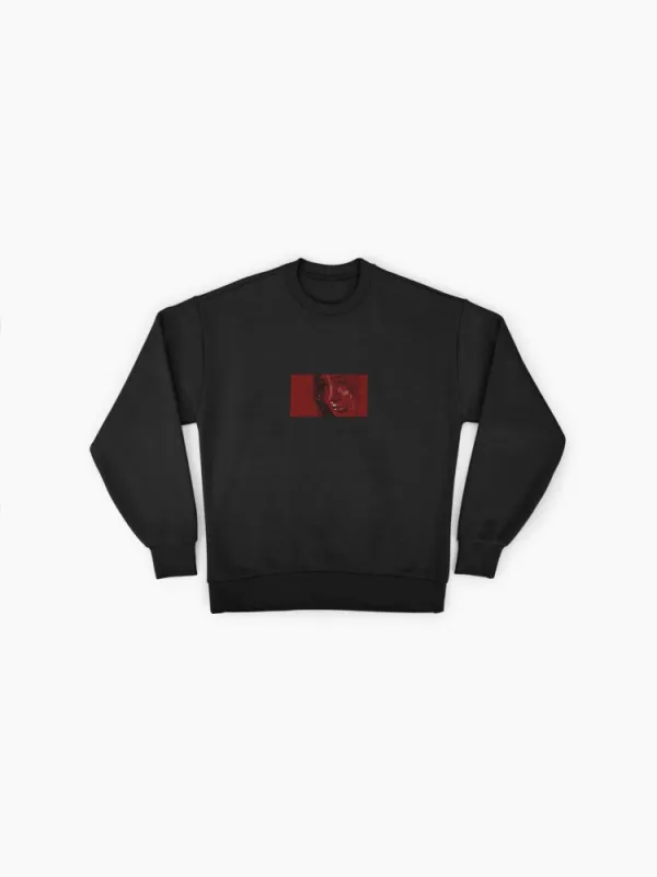 Minimalist Red Box Logo Sweatshirt
