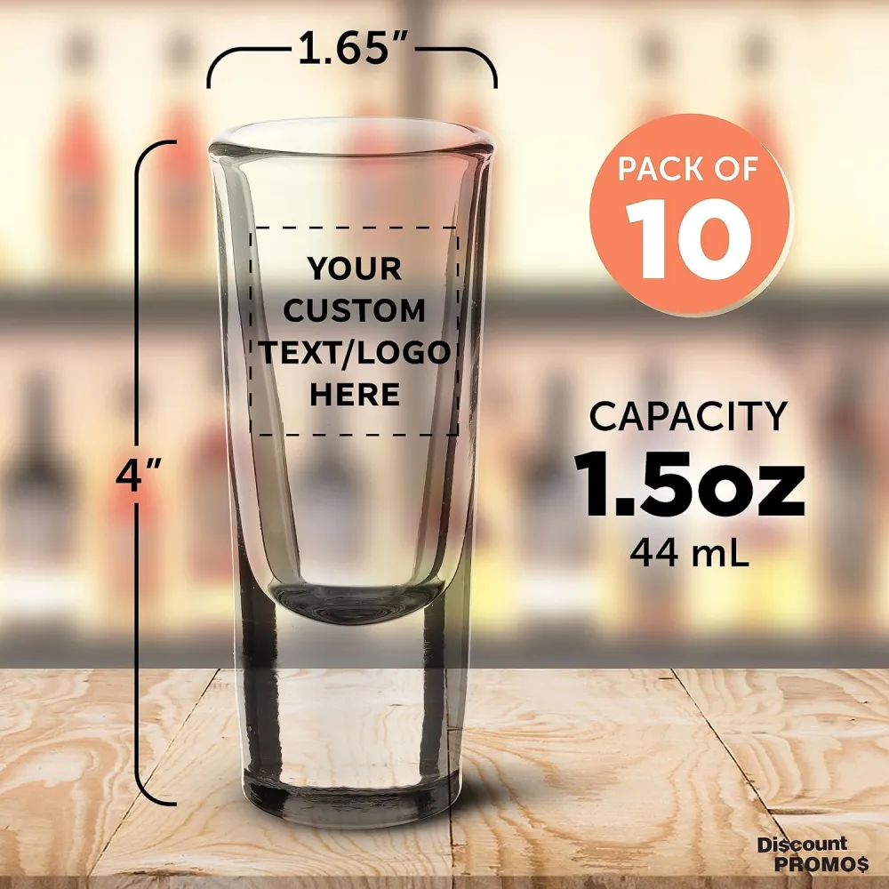 Custom 1.5 oz. Heavy Base Shot Glasses