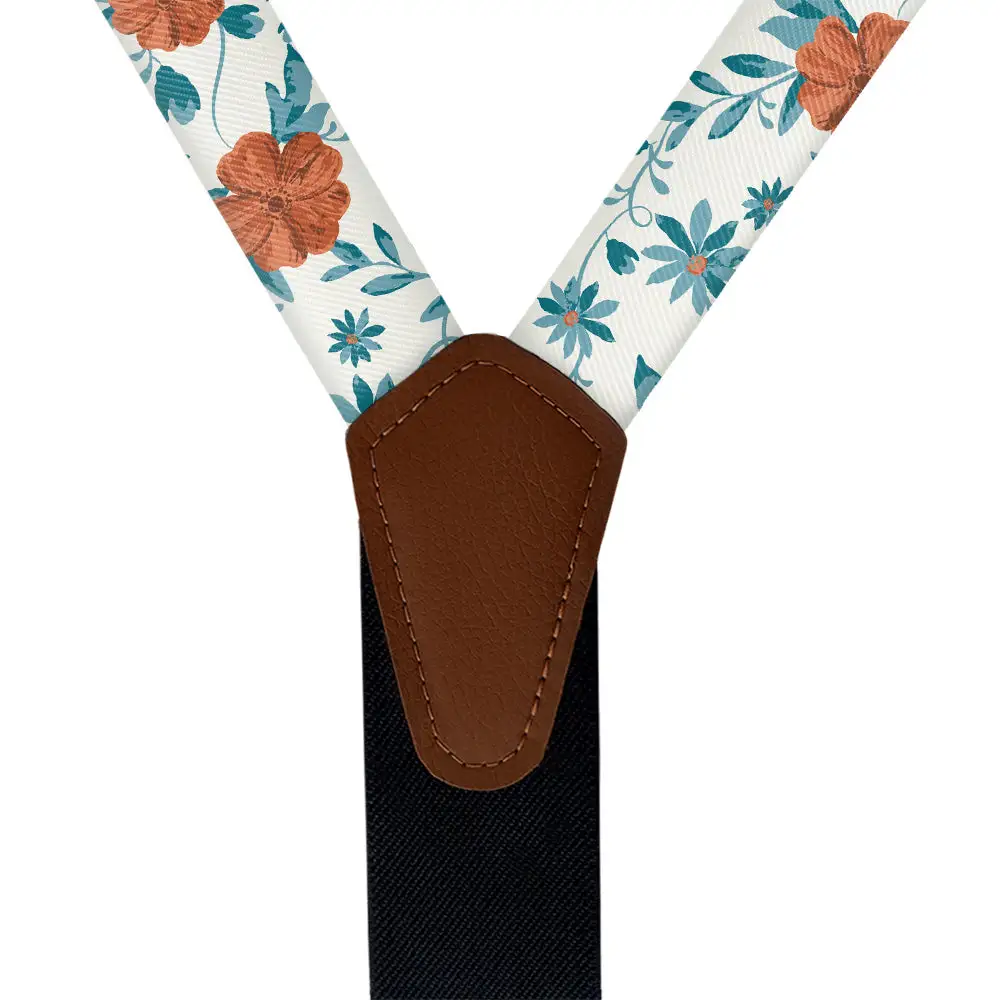 Impatiens Floral Pattern Suspenders