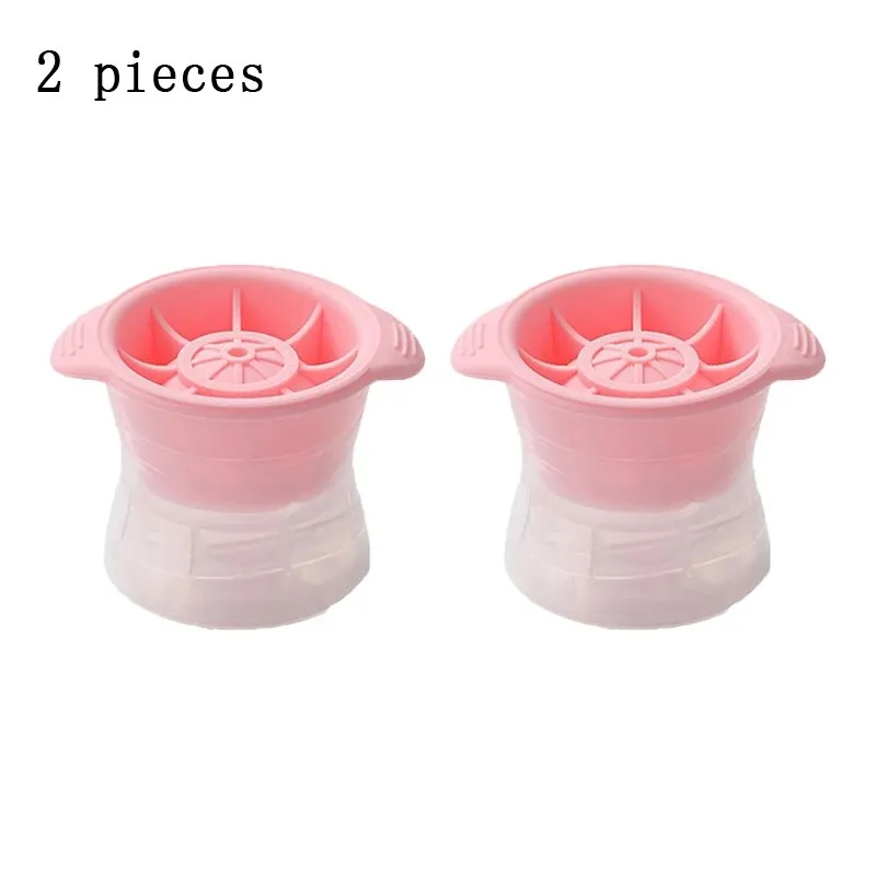 2pcs Bar Whiskey Round Ice Cube Maker Silicone Large Ball