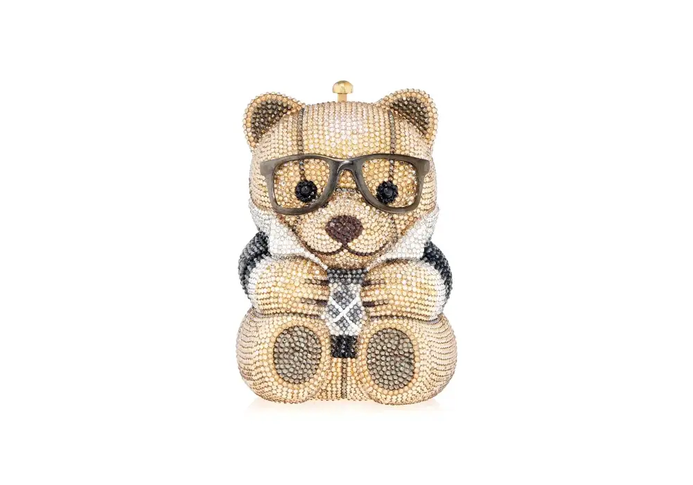 Bold Teddy Bear Statement Clutch