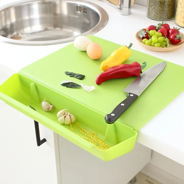 Multi-Function Cutting Board with Tray