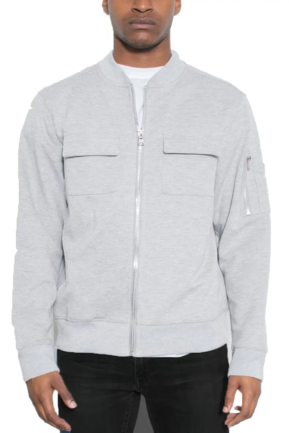 Cotton Zip Up Lightweight Jacket