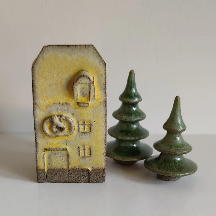Handcrafted Stoneware Shop Ornament