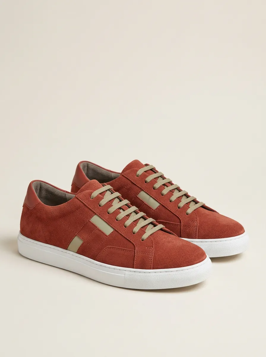 Men's Everyday Minimalist Suede Leather Casual Sneakers