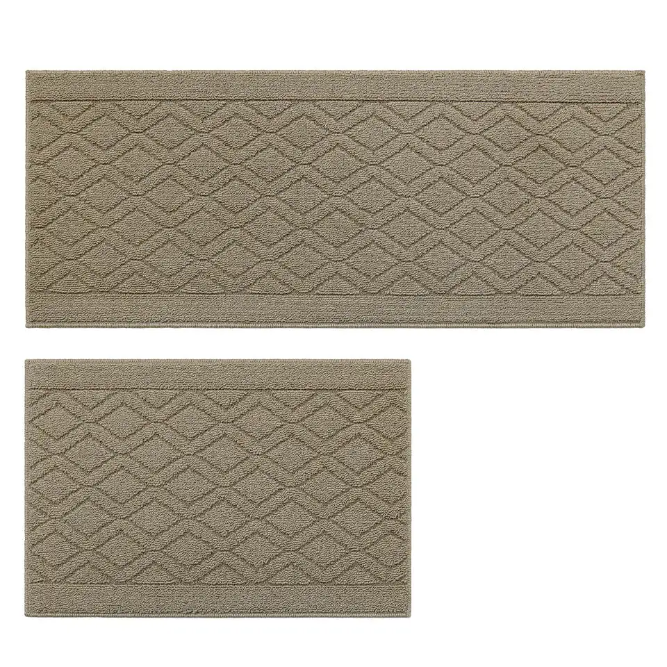 Wave Geometric Kitchen Mat
