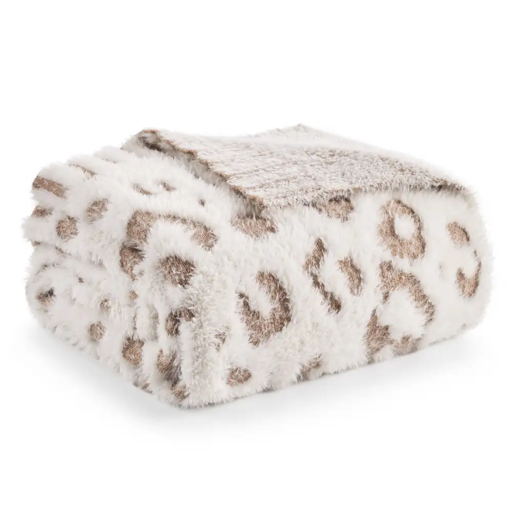 Fluffy Leopard Blanket
