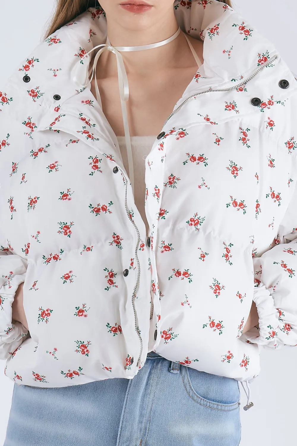 Floral Puffer Jacket