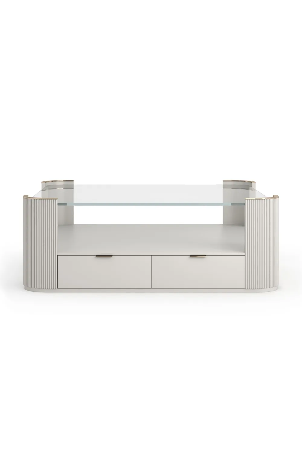 Glass Top Square Coffee Table