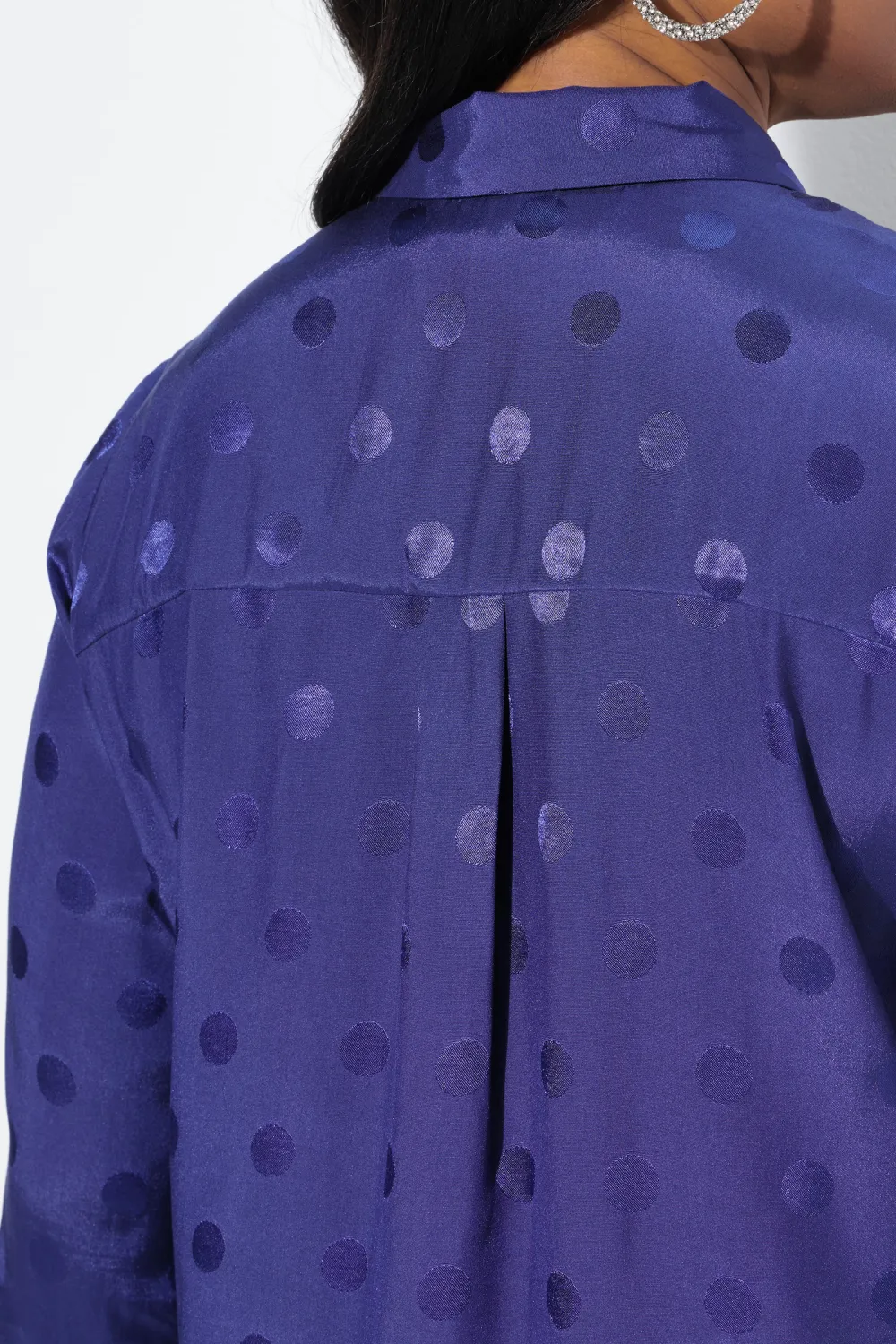Hidden Button Placket Shirt