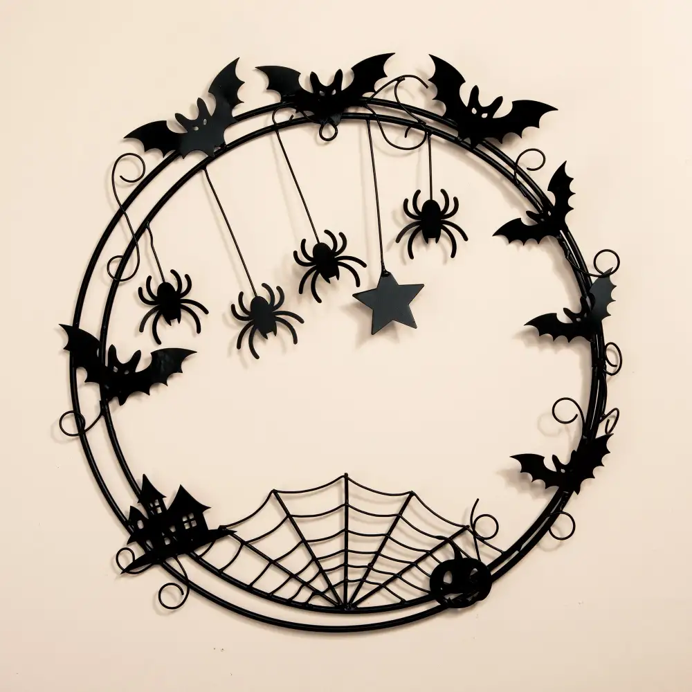 Classic Iron Floral Decorative Wreath