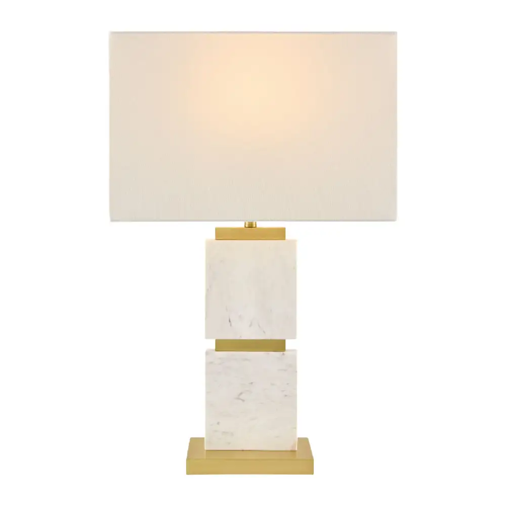 Textured Marble Table Lamp