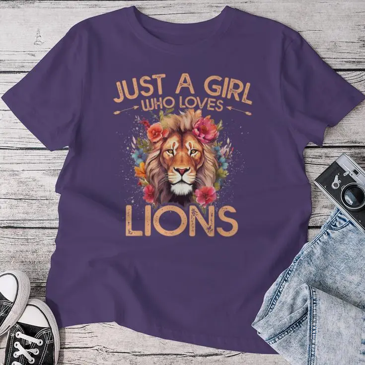 Floral Lion Women T-shirt