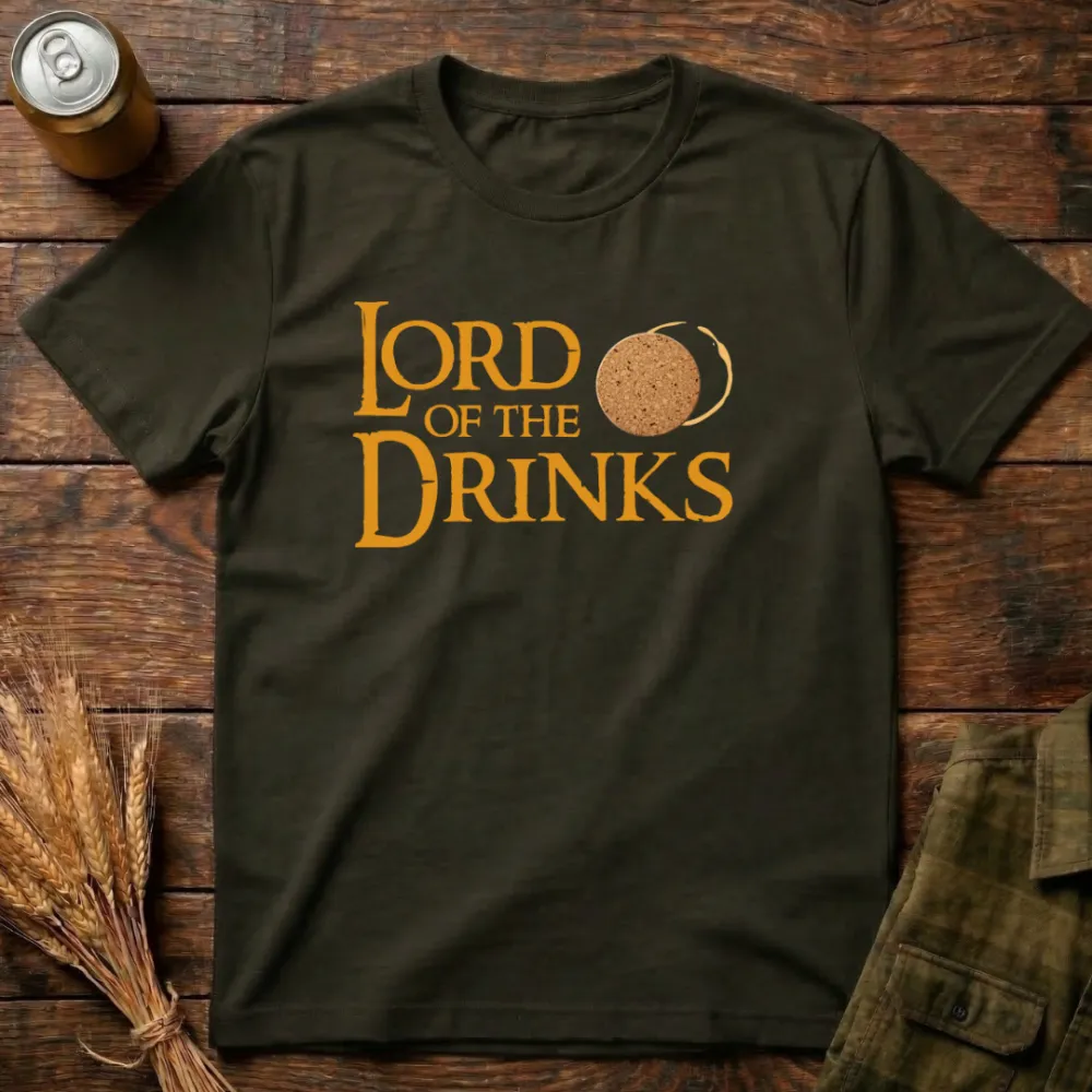 Lord Of The Drinks Graphic Cotton T-Shirt