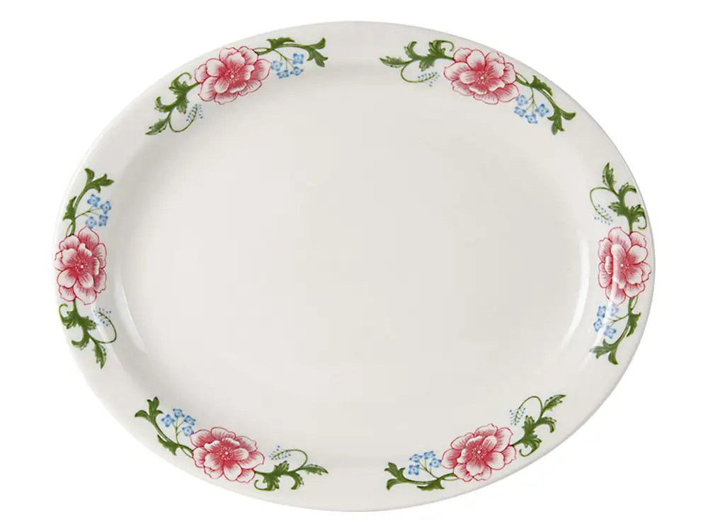 Floral Oval Platter