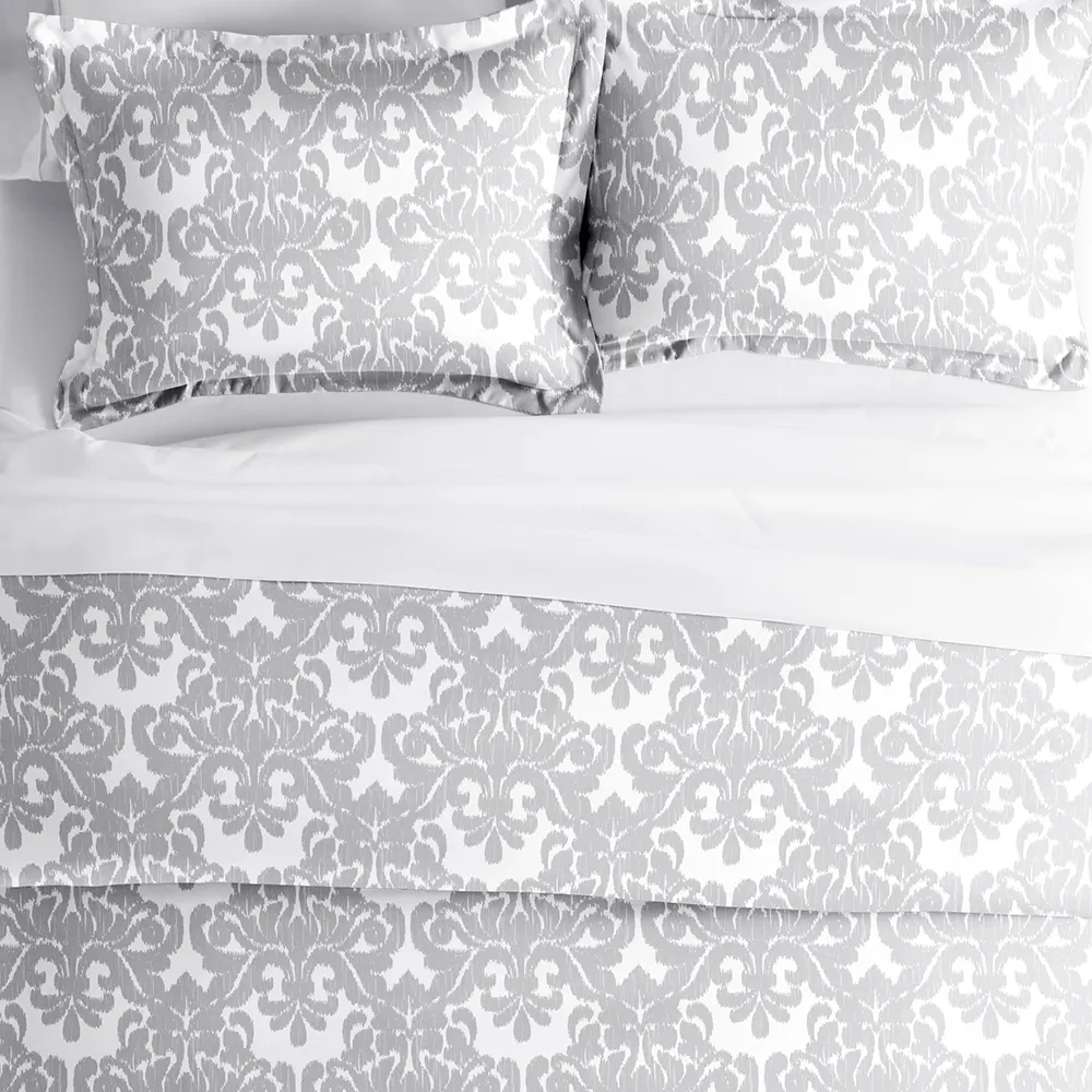 Soft Damask Pattern Duvet Cover Set