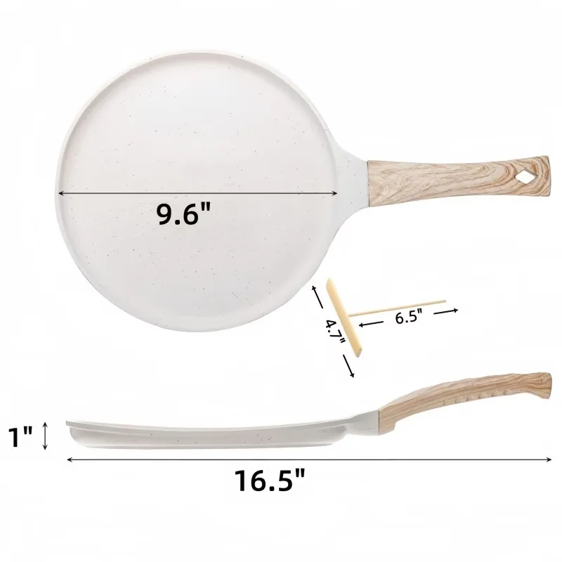 Wooden Handle Crepe Pan