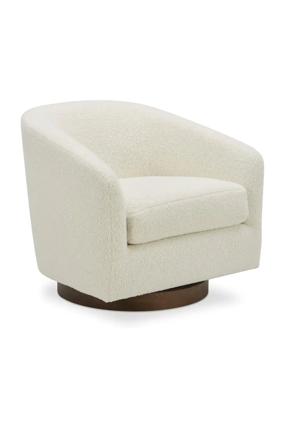 Curved Curved Swivel Accent Chair