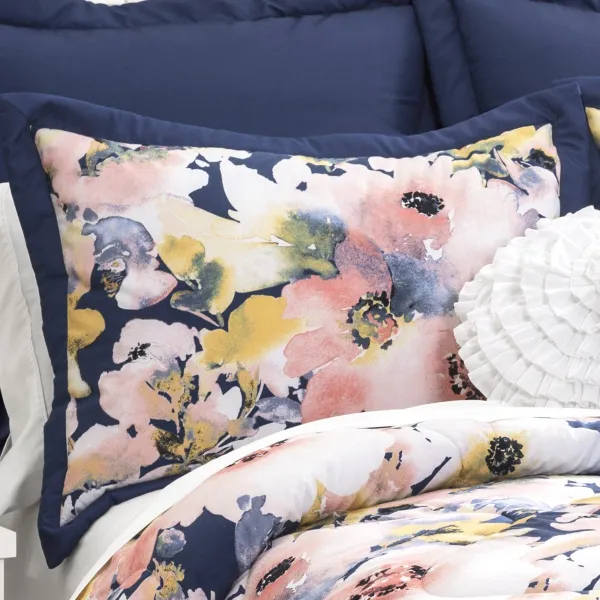 Calm Floral Comforter Bedding Set