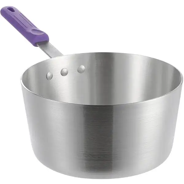 Everyday Tapered Aluminum Sauce Pan with Allergen Free Silicone Handle