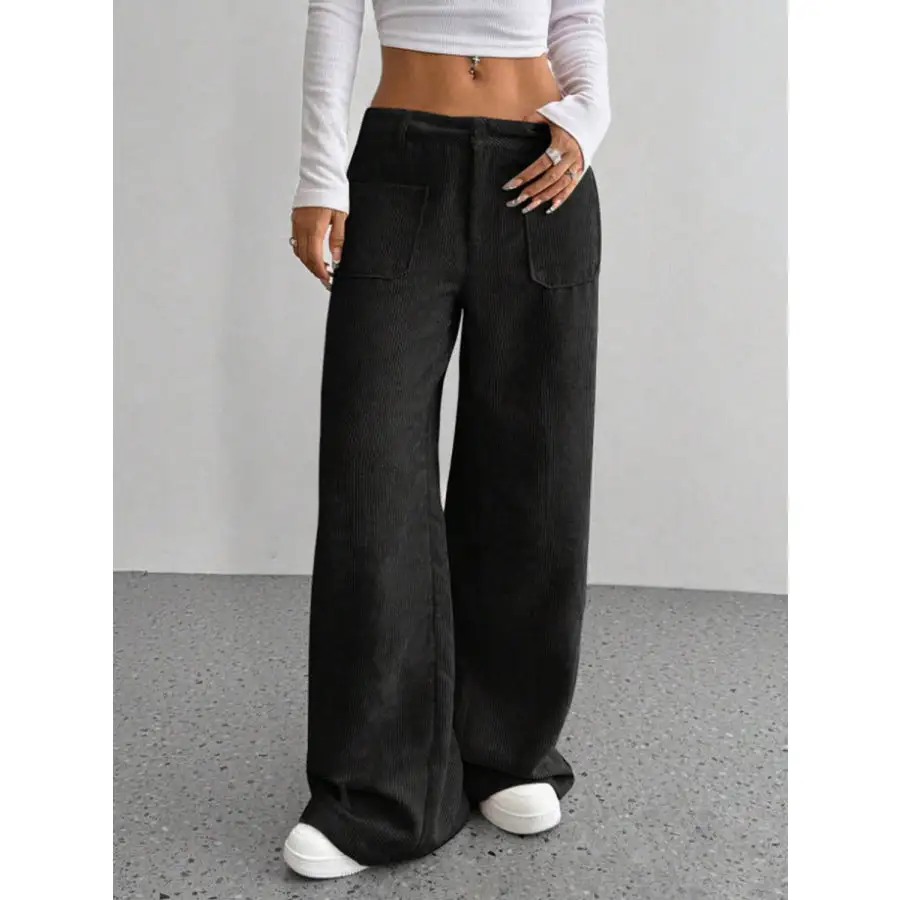 Wide Leg Pants with Pockets