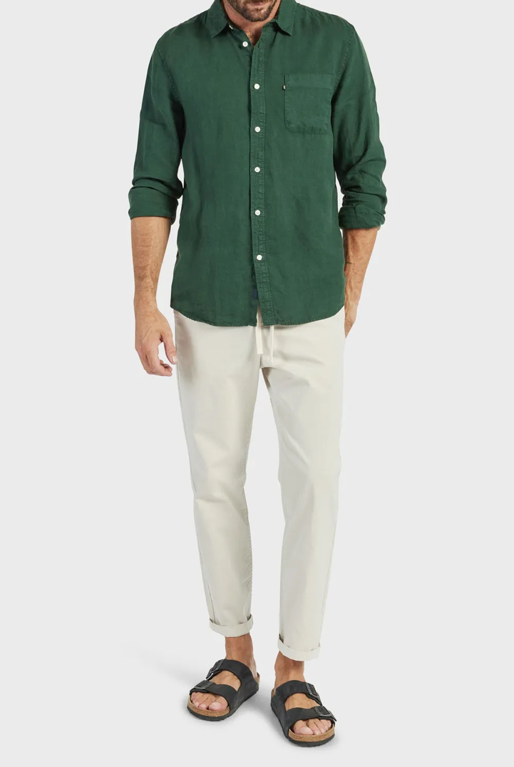 Classic Cotton Casual Long Sleeve Button Up Shirt