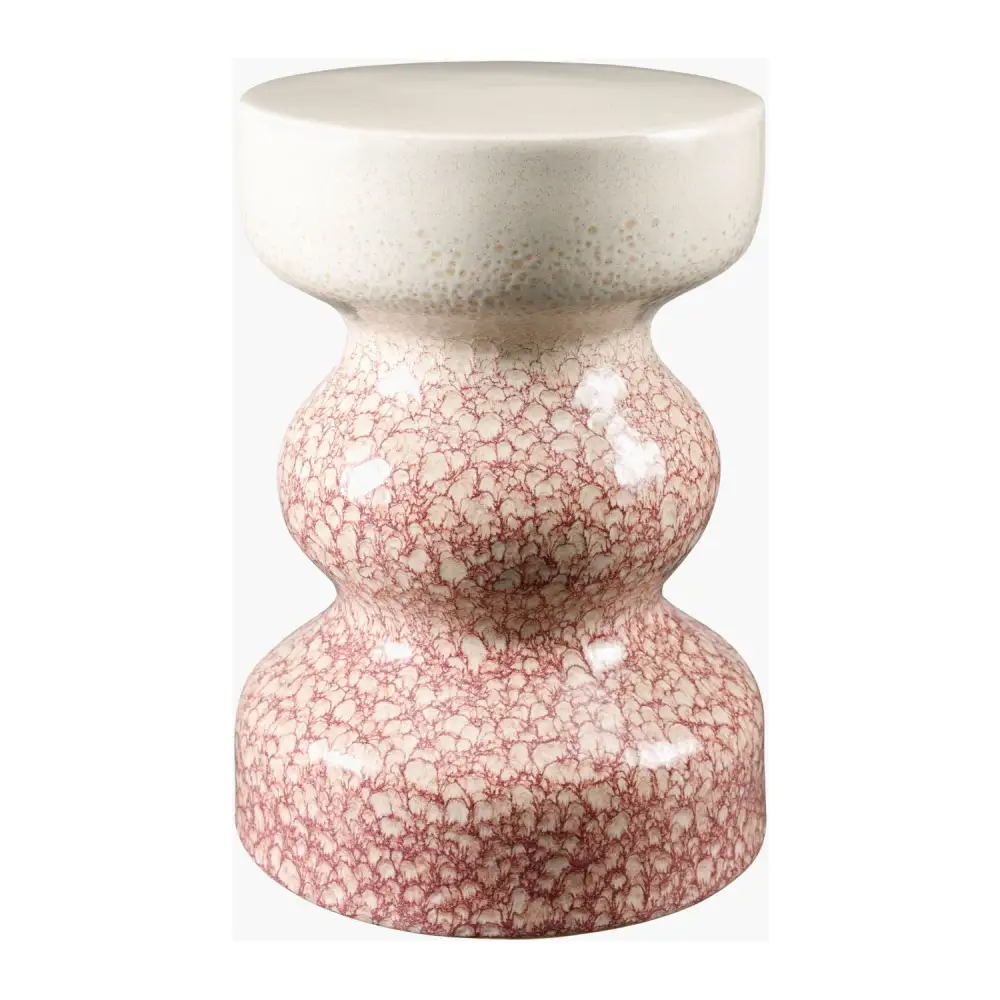 Crackled Ceramic Garden Stool