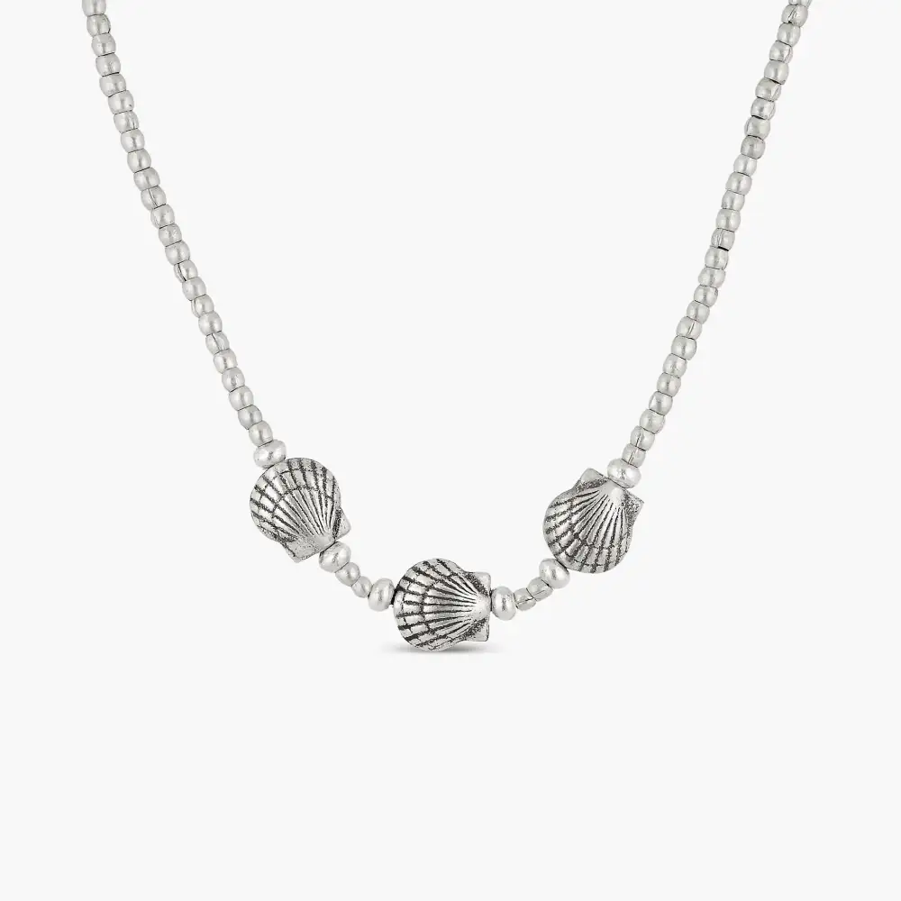 Clam Shell Choker Necklace