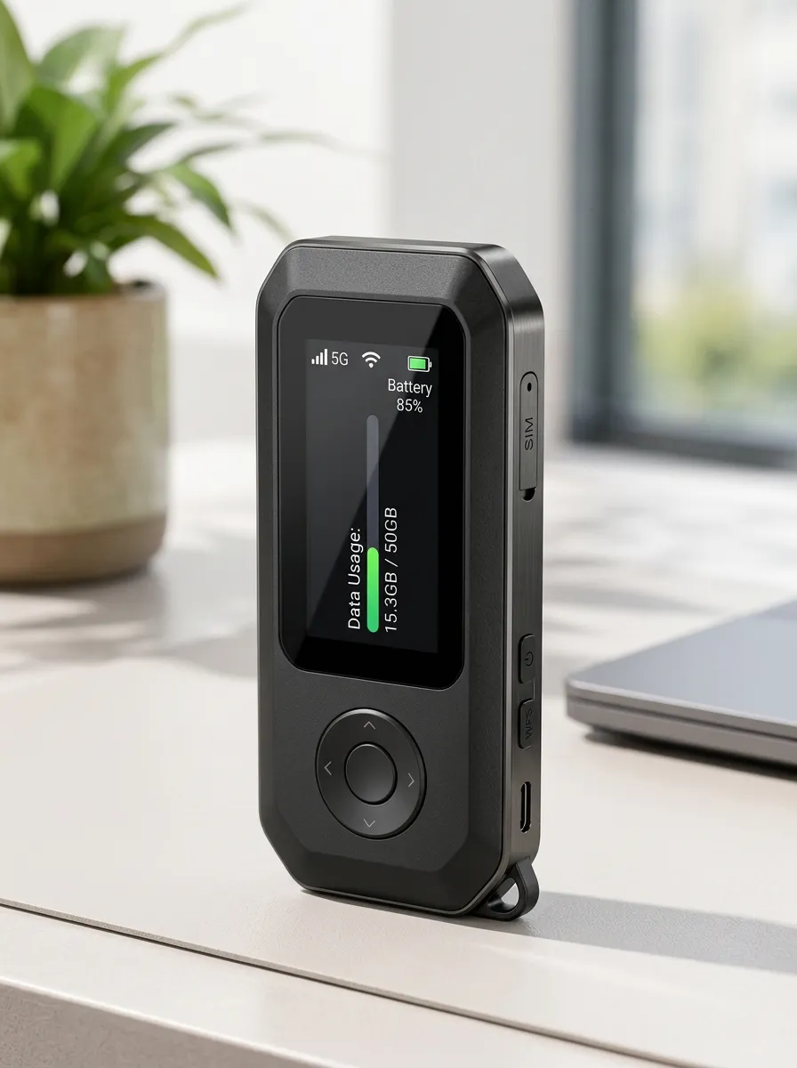 Compact Data Display WiFi Hotspot