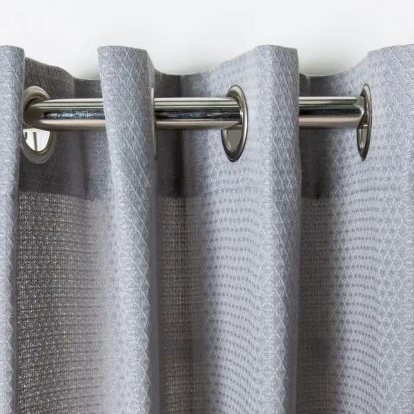Semi-Sheer Eyelet Modern Curtain Panel
