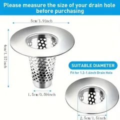 2 Pcs Bathroom Sink Drain Hair Catcher