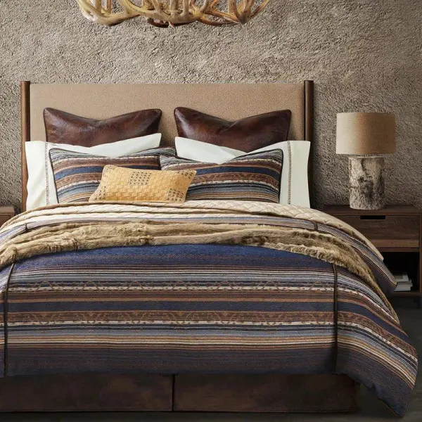 Faux Fur Quilted Duvet Set