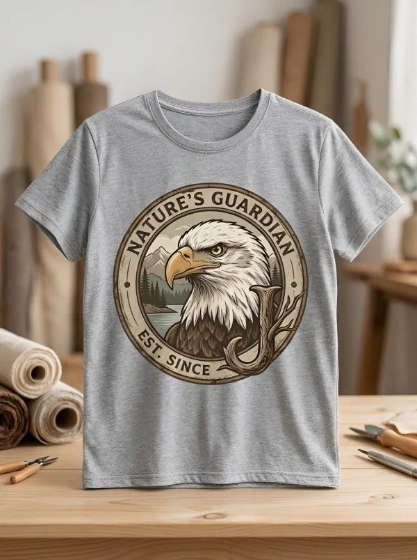 Women's Nature Bald Eagle Nature's Guardian Graphic Tee