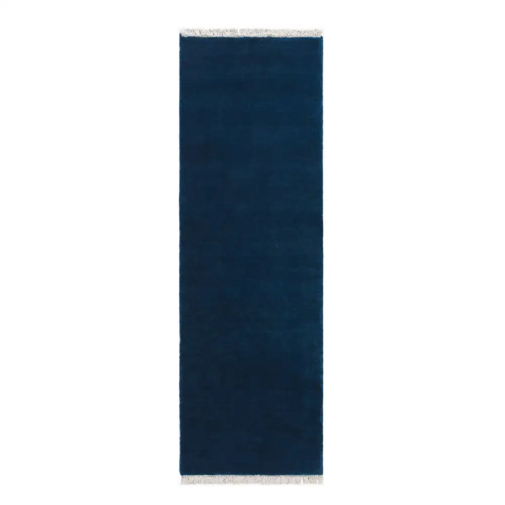 Hand-Loomed Wool Fringe Table Runner