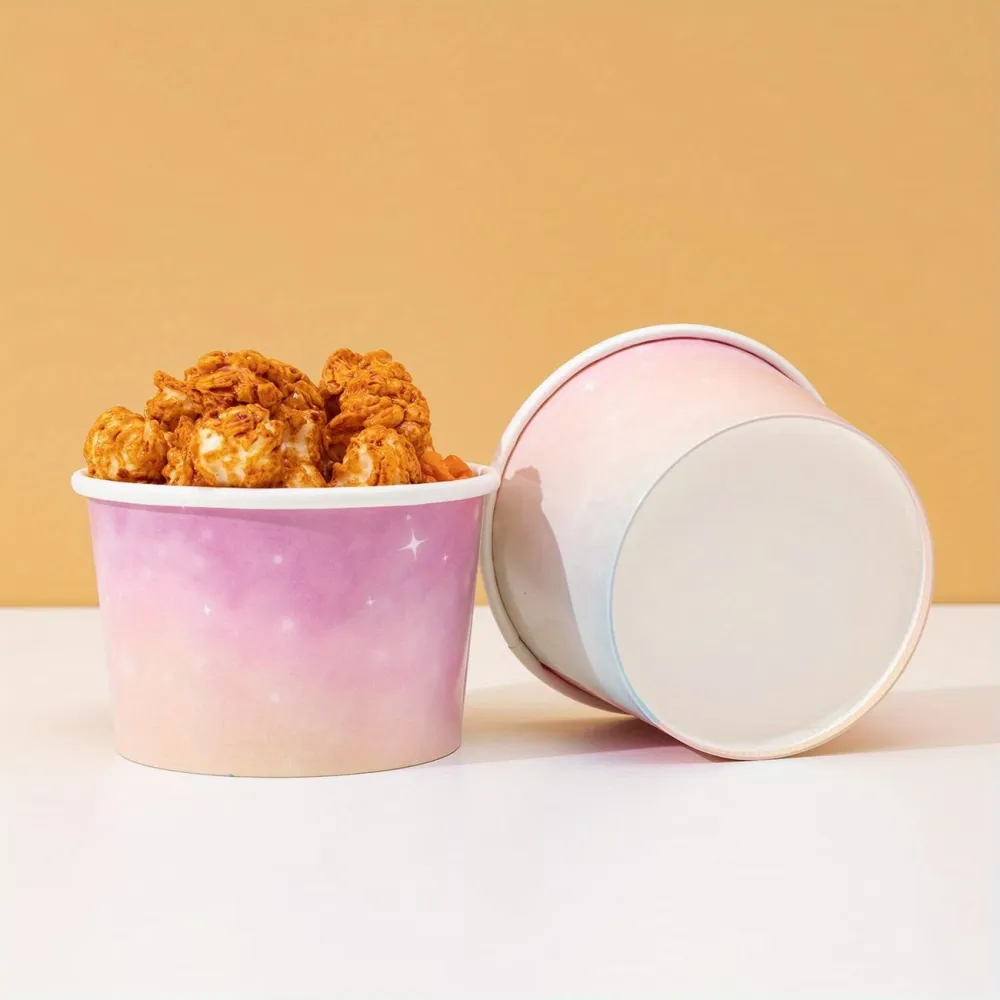25 Pcs Pastel Paper Snack Cups