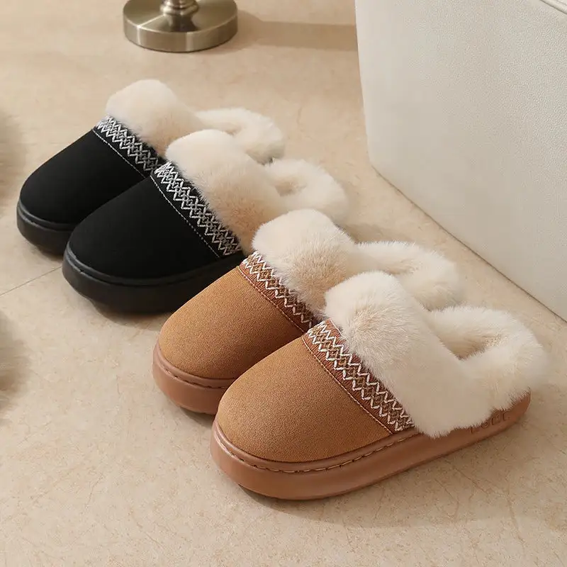 Soft Feel Platform Slip On Slippers