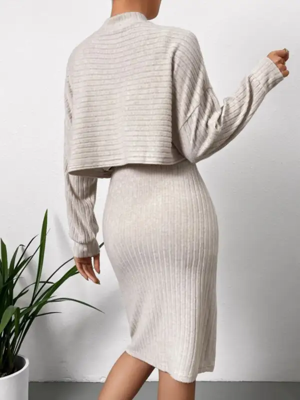 Effortless Long Sleeve Casual Dress