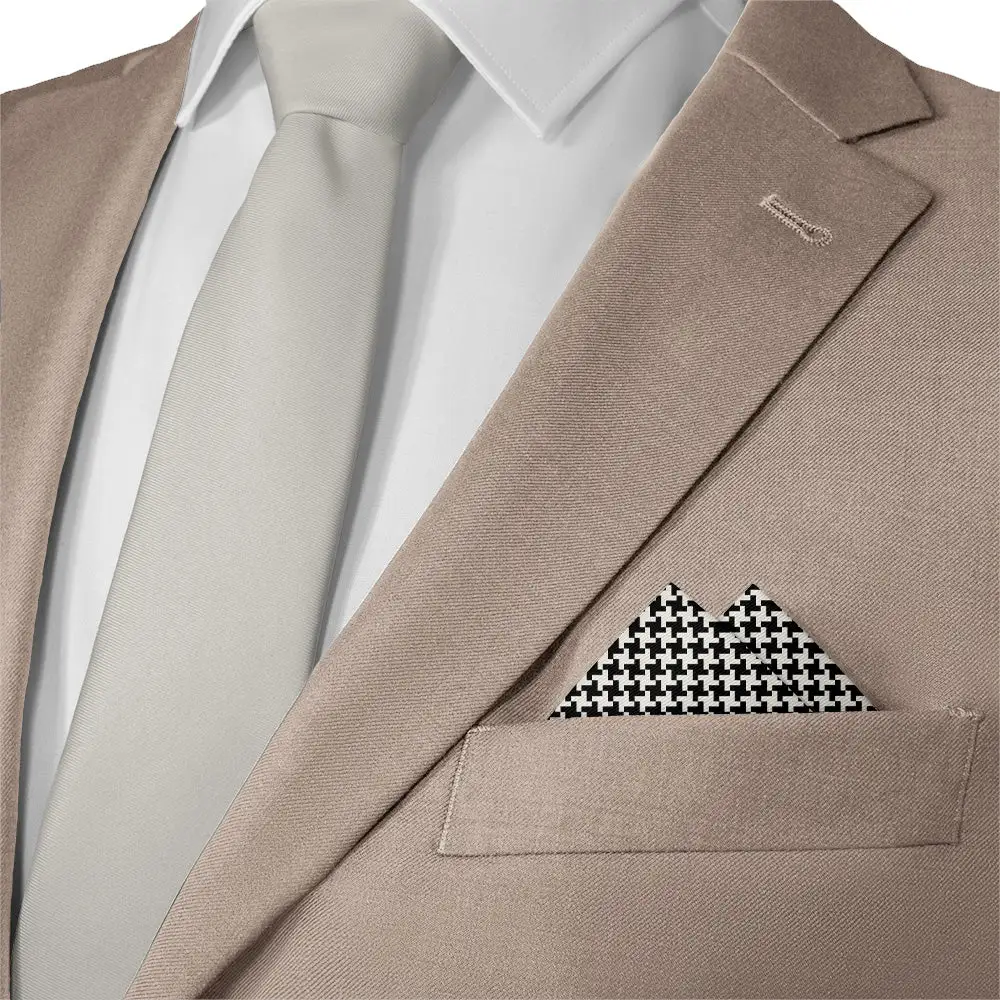Minimal Elevated Geometric Textured Pocket Square