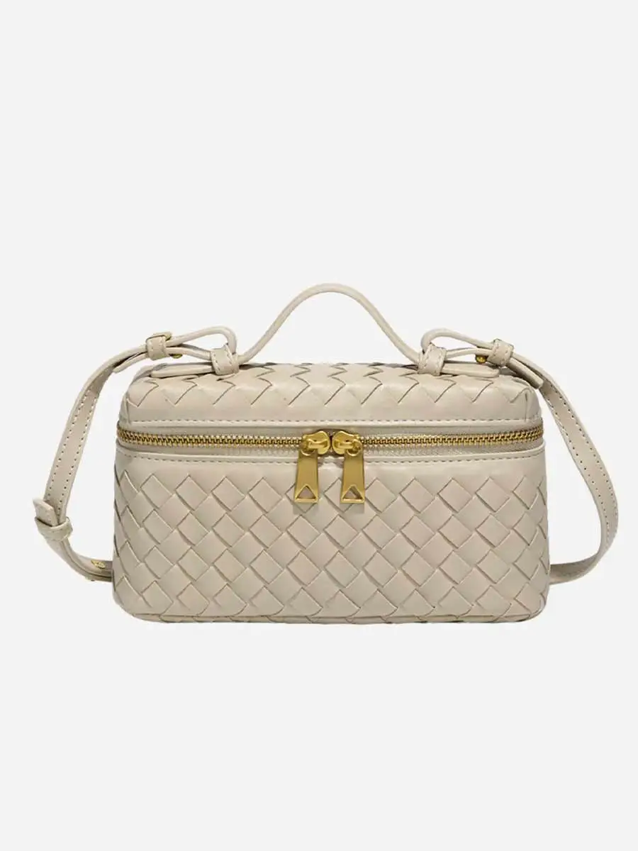Giuliana Weaved Leather Crossbody Bag