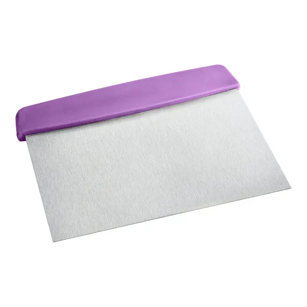Space-Saving Stainless Steel Dough Cutter Bench Scraper with Plastic Handle