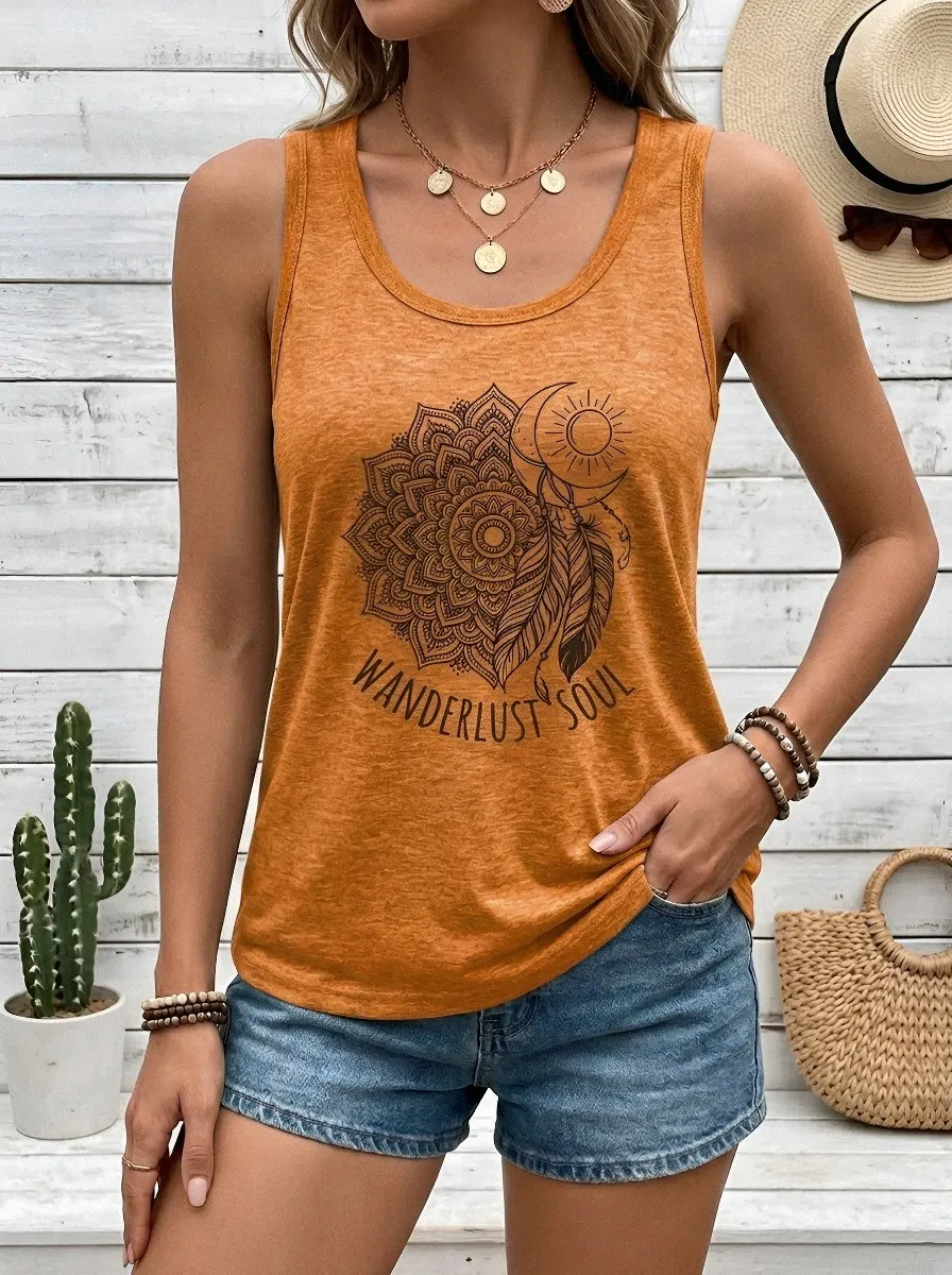 Wanderlust Soul Mandala Tank Top Classic