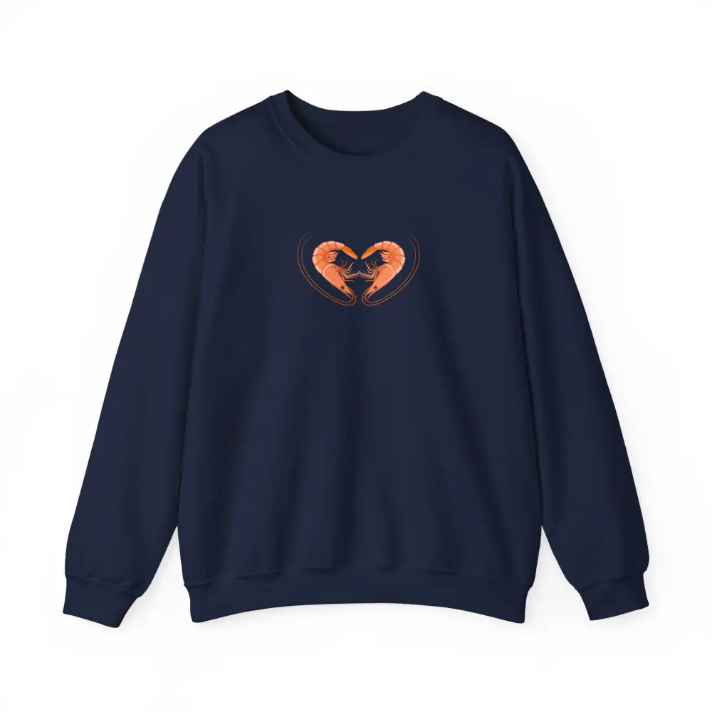 Shrimp Heart Graphic Crewneck Sweatshirt