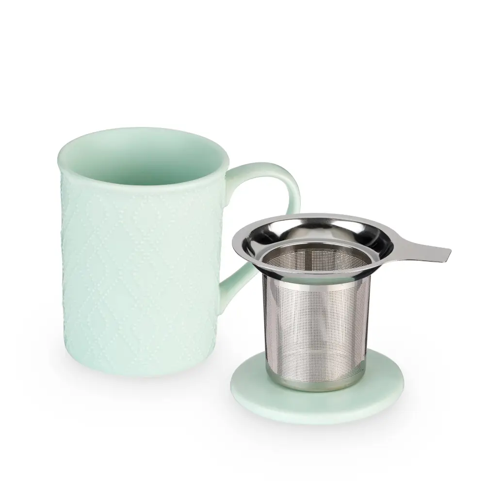 Ceramic Infuser Mug with Lid