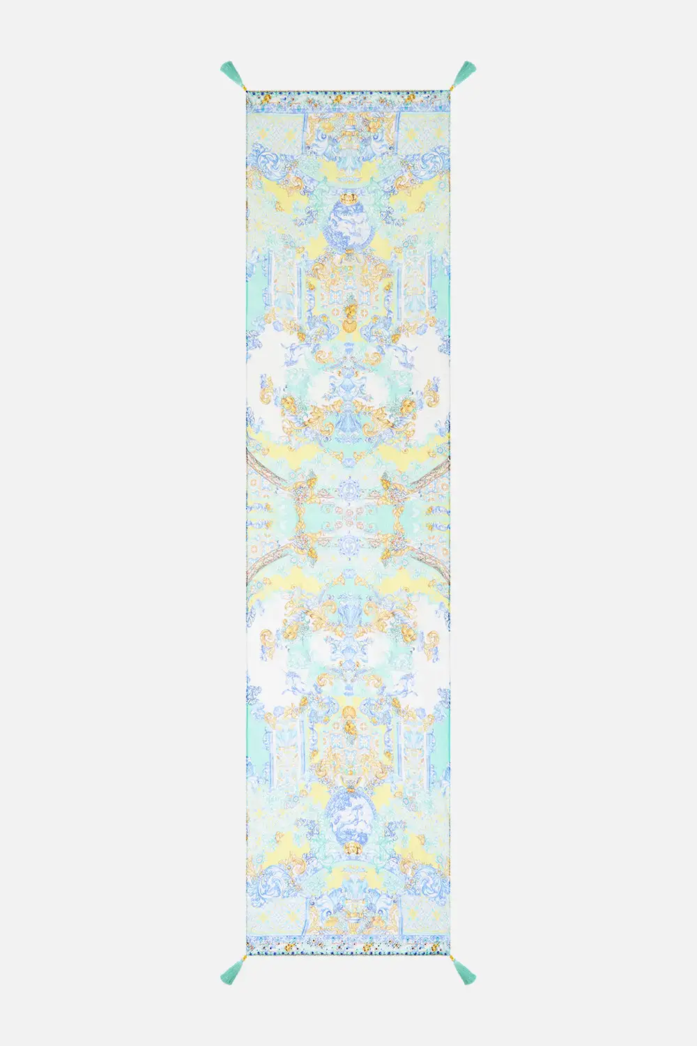 Handheld Long Silk Crinkle Chiffon Scarf