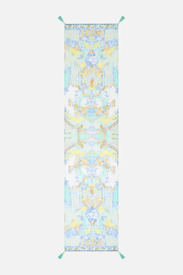 Handheld Long Silk Crinkle Chiffon Scarf