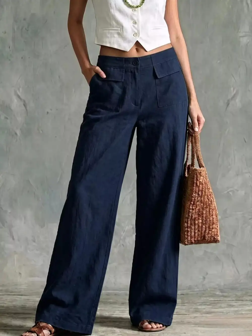 Full Size Wide Leg Pants Plus Size