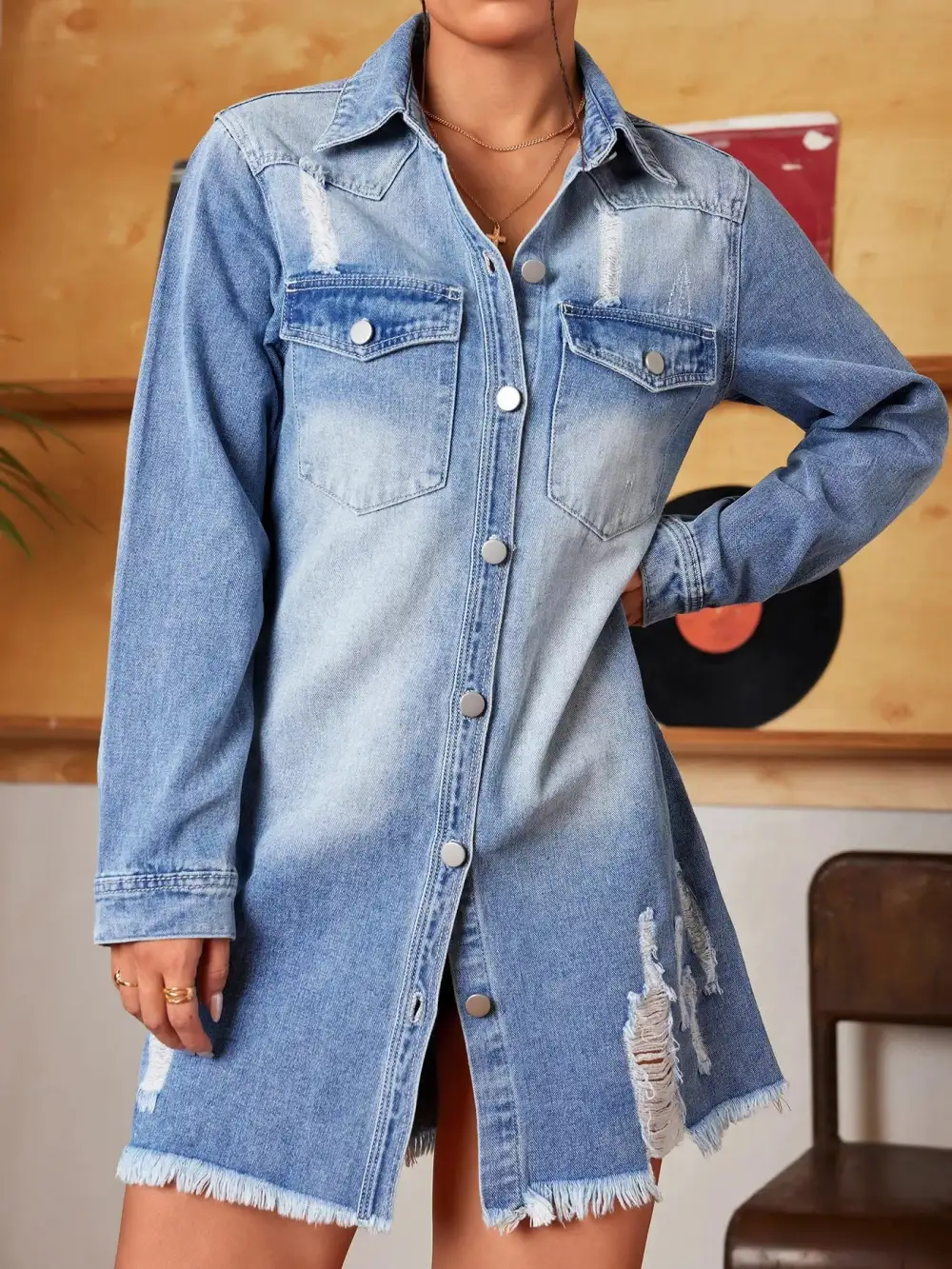 Finish Denim Mini Dress