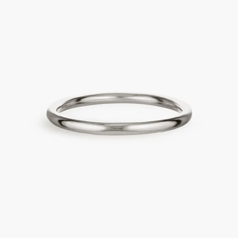 Polished Hill Tribe Silver Bangle